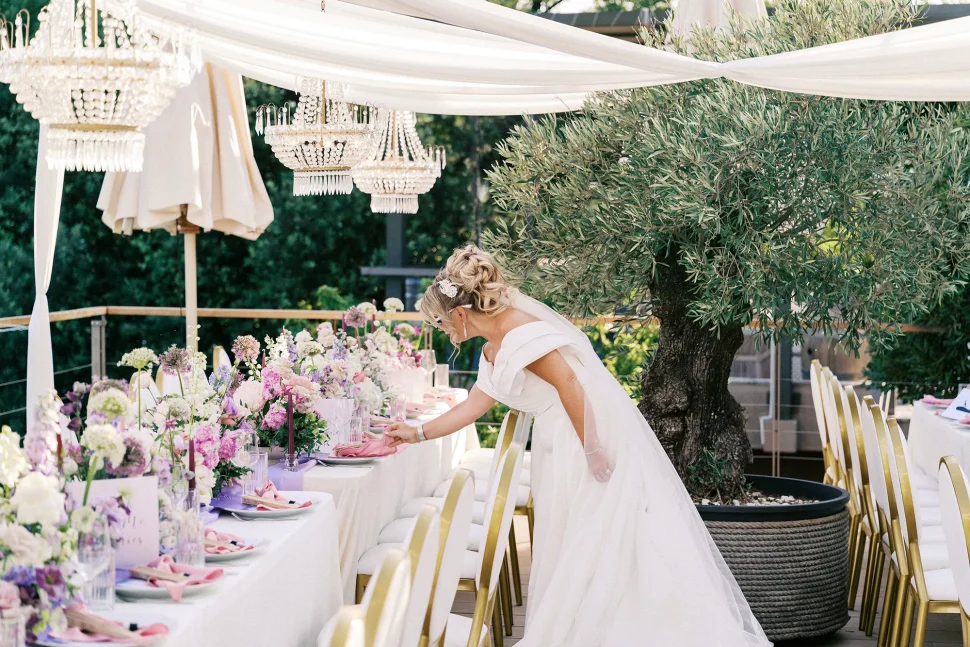 wedding reception videography with cinematic lighting montenegro